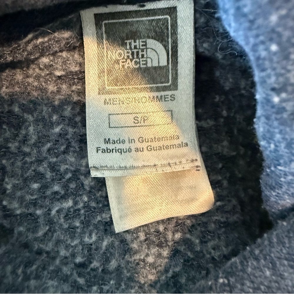 The North Face Sweatshirt Mens Small Hoodie Pullover Graphic Logo Greyish Blue - Picture 8 of 8